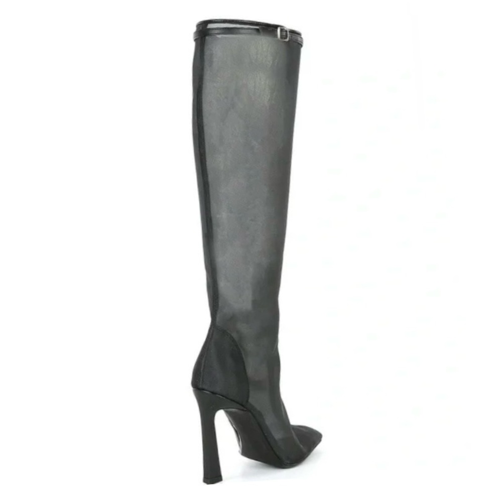 Gianni Bini Mesh Stiletto Tall Boots - Picture 2 of 10
